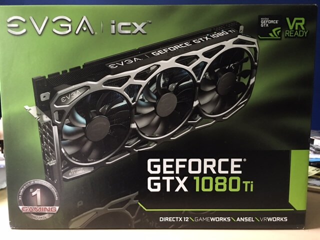 EVGA GTX 1080TI FTW3 Graphics card box